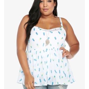 Torrid - Pineapple Chiffon Flowy Tank
